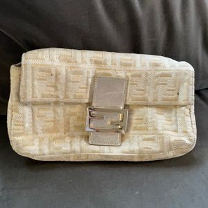 💯 authentic Fendi clutch. baguette clutch